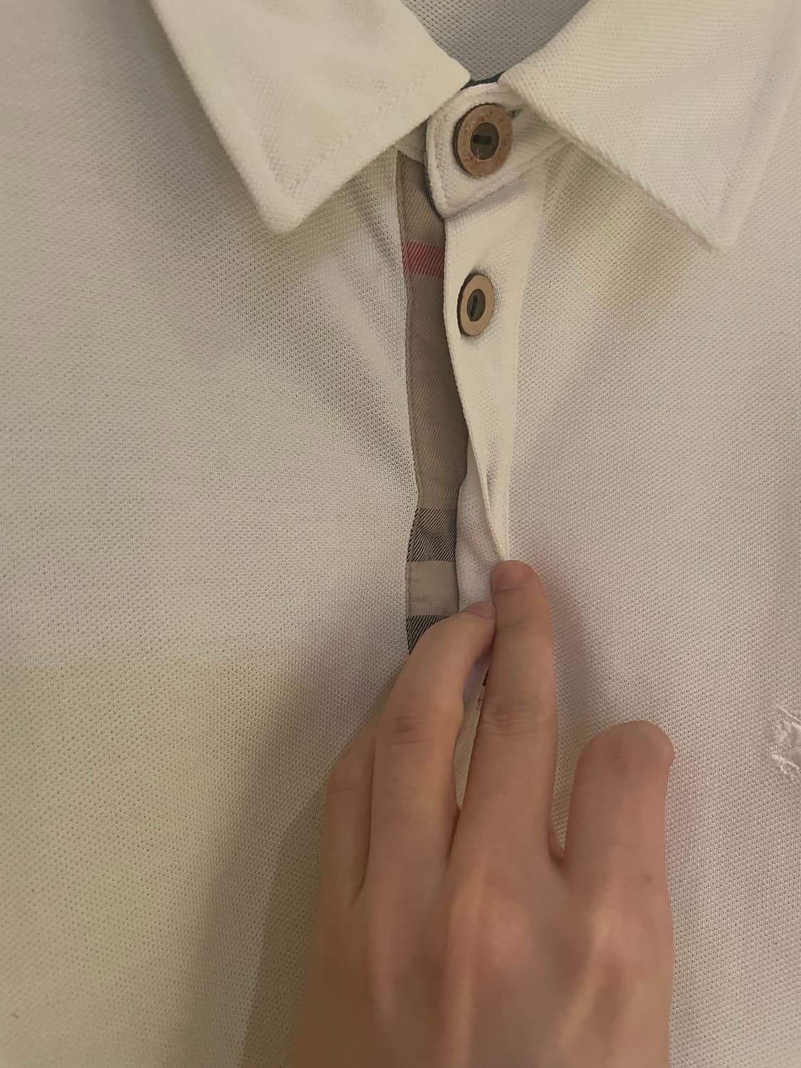 버버리 카라 긴팔티셔츠 상품이미지5