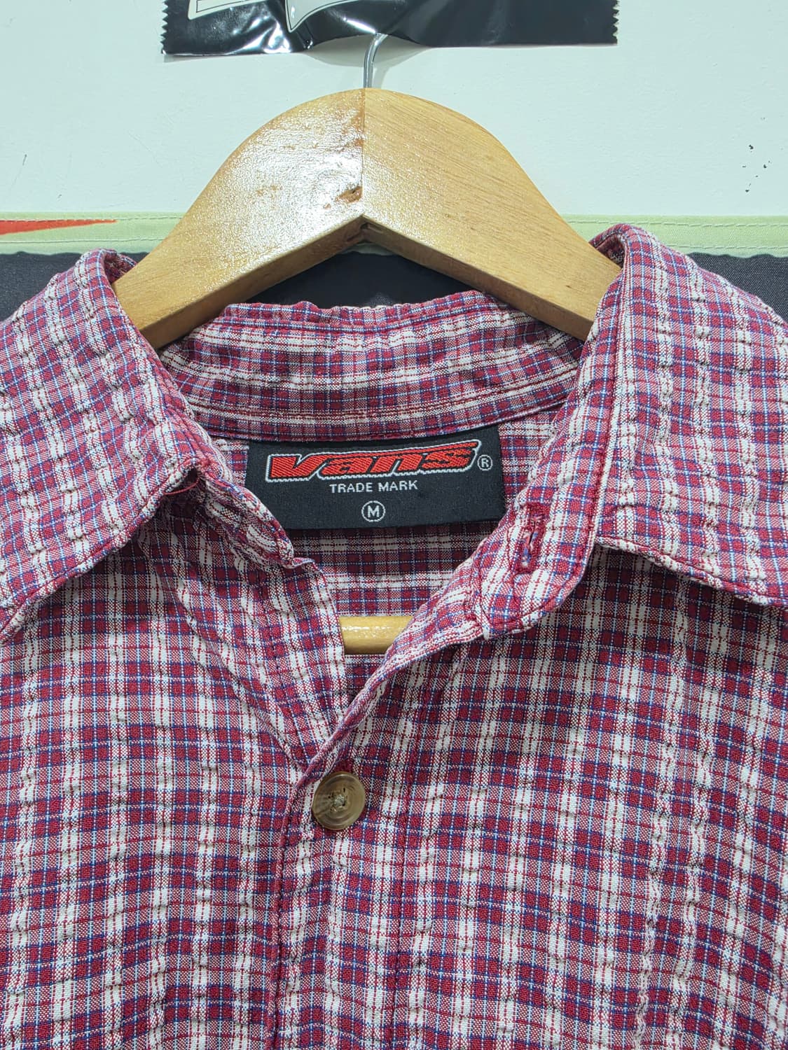 00's VANS 체크셔츠 M 상품이미지2