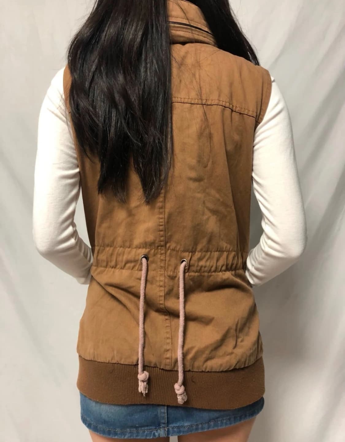 빈티지 브라운 베스트 상품이미지1