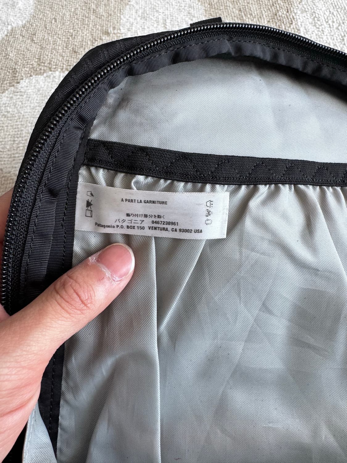 파타고니아 라이트와이어 백팩 블랙 상품이미지6