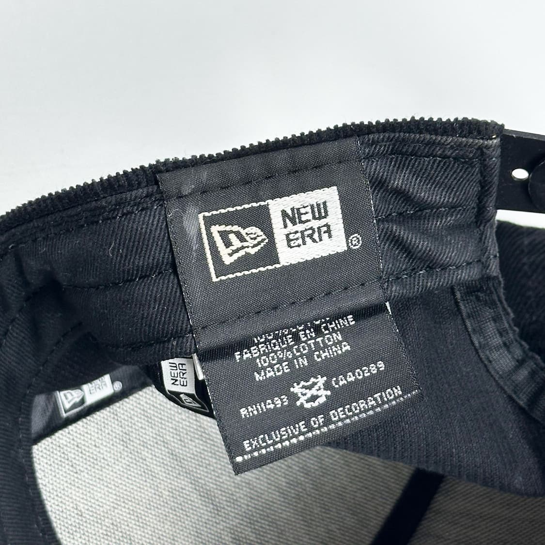 뉴에라 NYC 코듀로이 블랙 볼캡 모자 상품이미지4