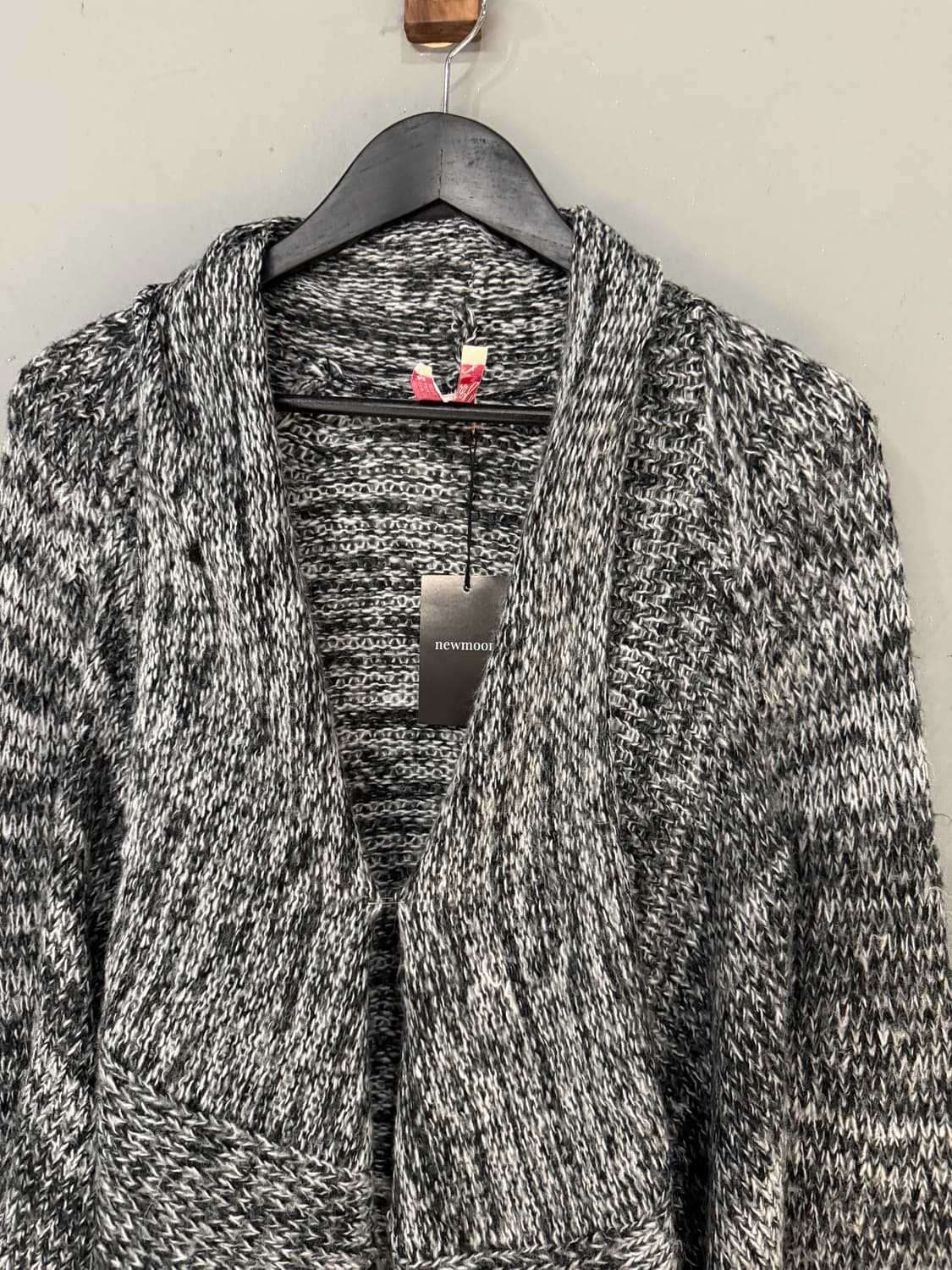 drape collar detail heather cardigan 상품이미지7