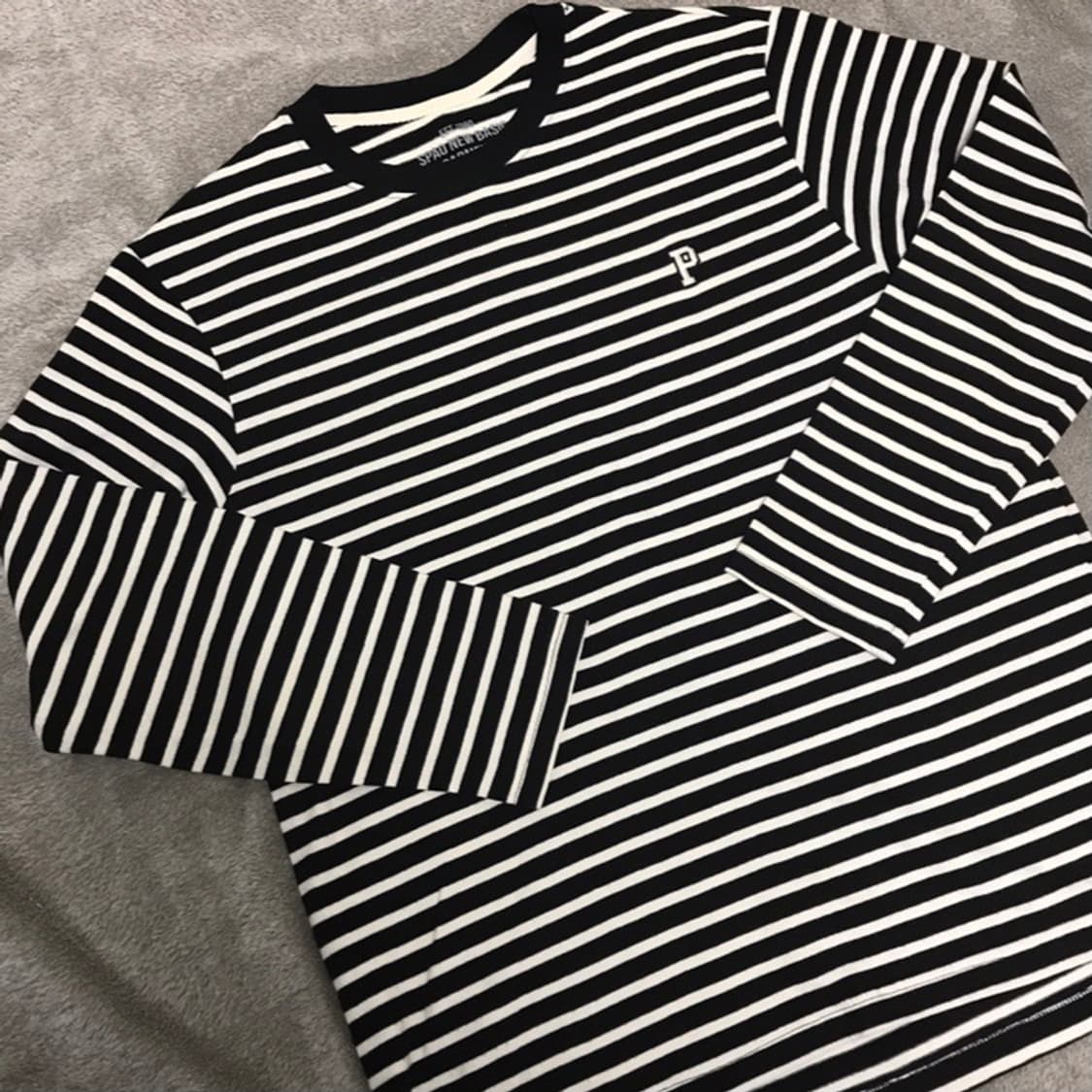스파오 스트라이프 긴팔 티셔츠 XL사이즈 상품이미지3
