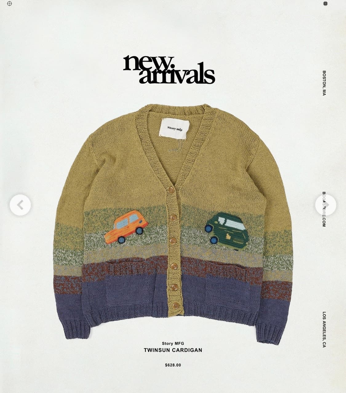 Story mfg (스토리mfg) twinsun 가디건 1사이즈 새상품 상품이미지2