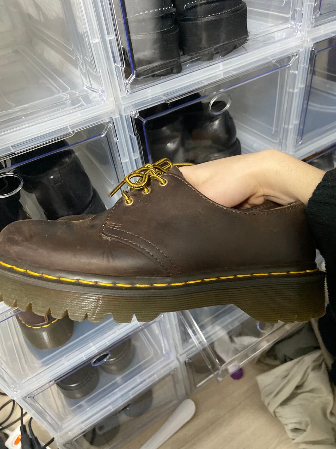 닥터마틴 1461 벡스 크레이지 홀스 다크 브라운 250 상품이미지2