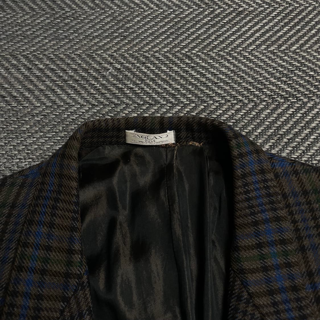 빈티지 아카이브 체크패턴 투버튼 블레이저y 5382 상품이미지6