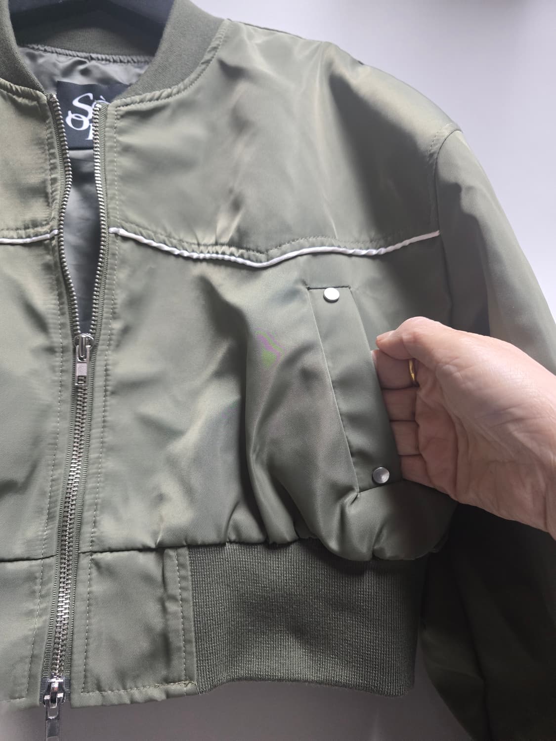 서로 오프닝 크롭 숏 항공점퍼 상품이미지4