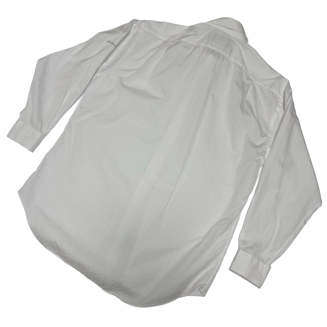 셀린느 옴므 화이트 자카드 스트라이프 드레스 셔츠 상품이미지4