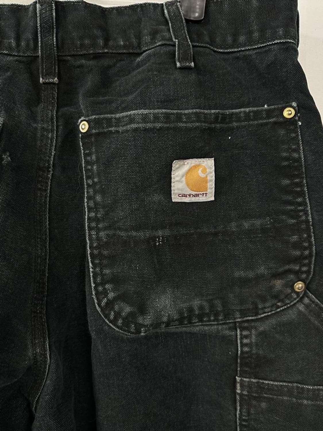 [32X34] CARHARTT B01BLK 더블니카펜터 워크데님팬츠 상품이미지3