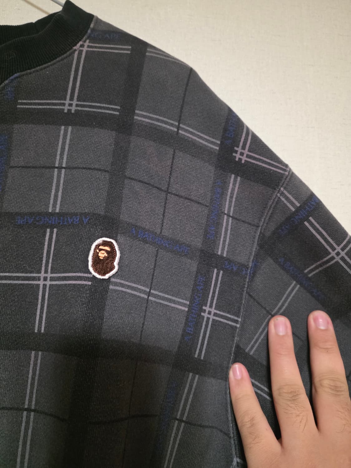 [M] 베이프 블랙 CPO 미니사루 크루넥 상품이미지4