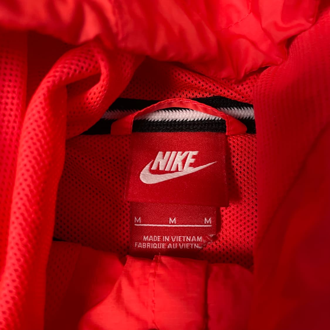 나이키 형광 오렌지블루 투톤 나일론 바람막이 M 상품이미지5