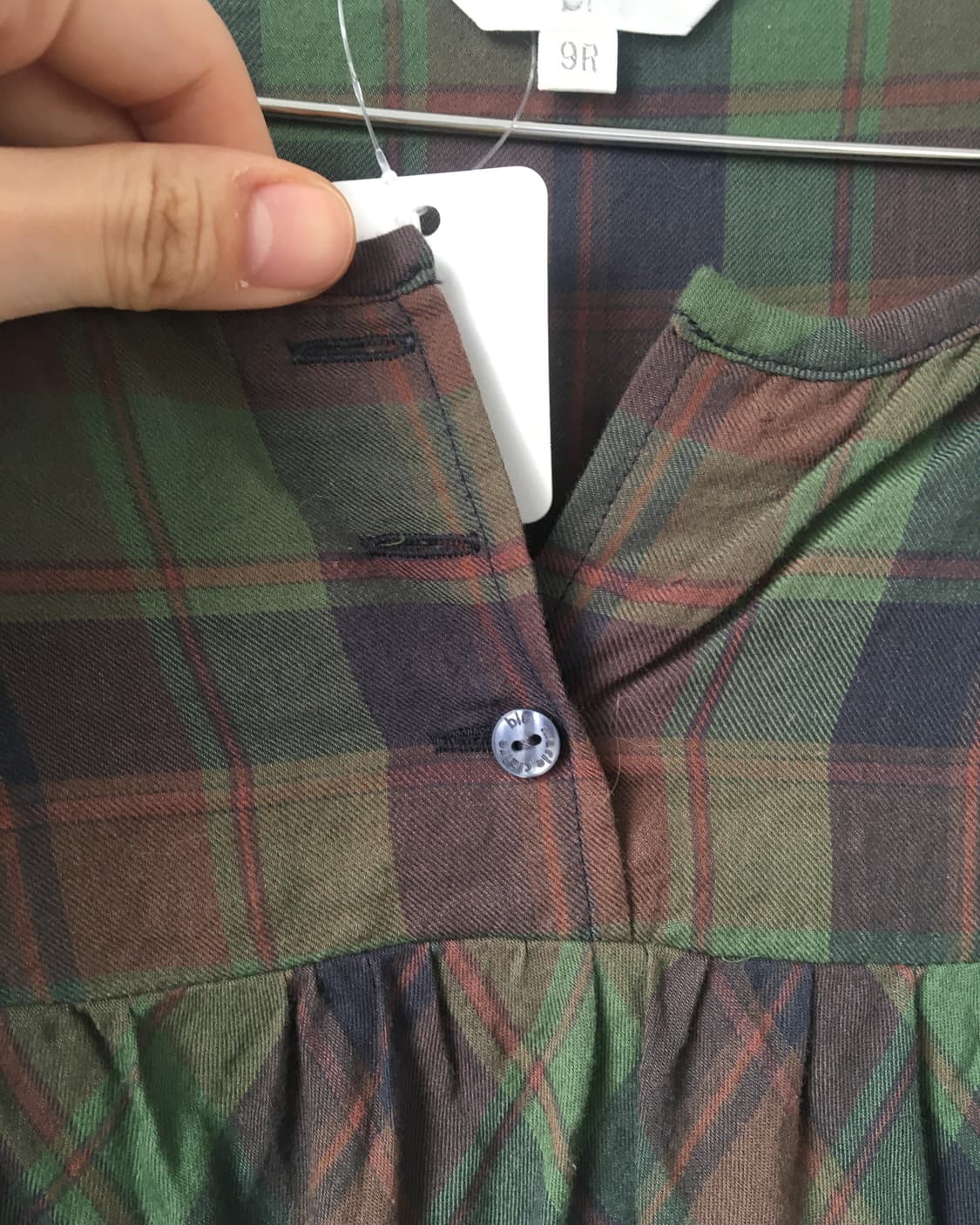 Check pattern blouse 상품이미지4