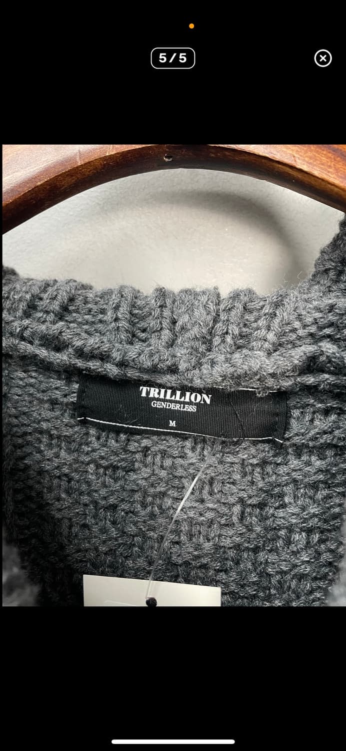 트릴리온 워셔블 아란 케이블 후드집업니트 A2766 상품이미지5