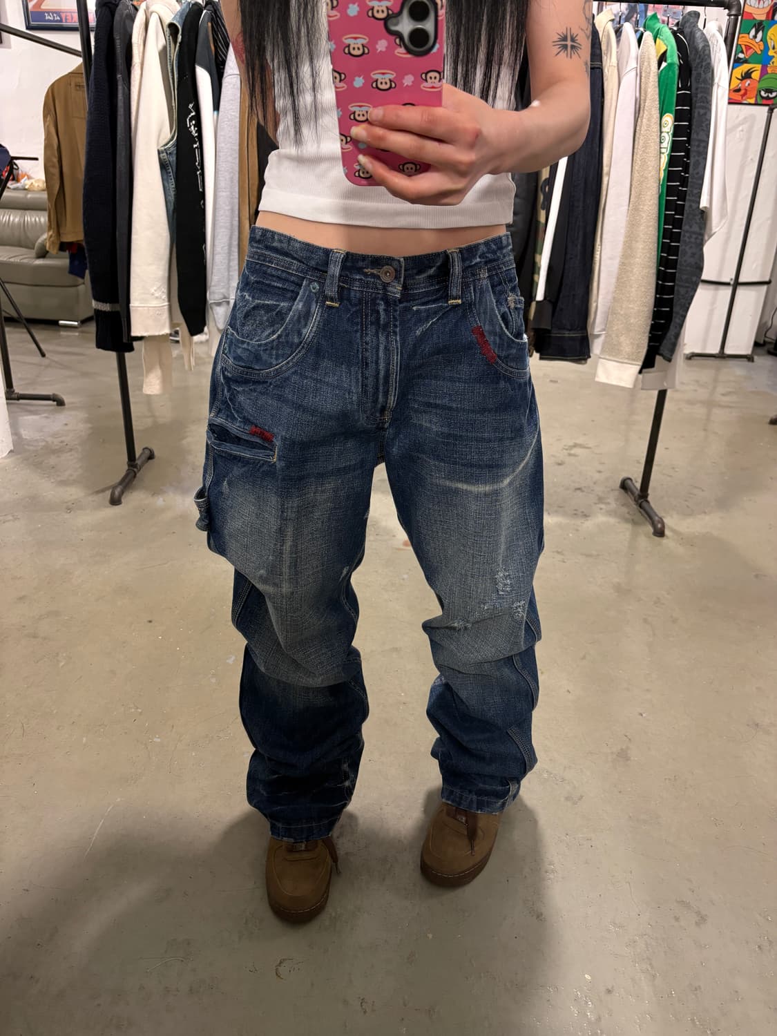 빈티지 워싱 데님팬츠 상품이미지1