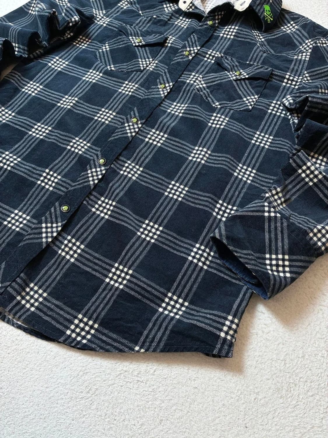 하이드로겐 헤리티지 스컬 플란넬 웨스턴 셔츠 PN7012 상품이미지4