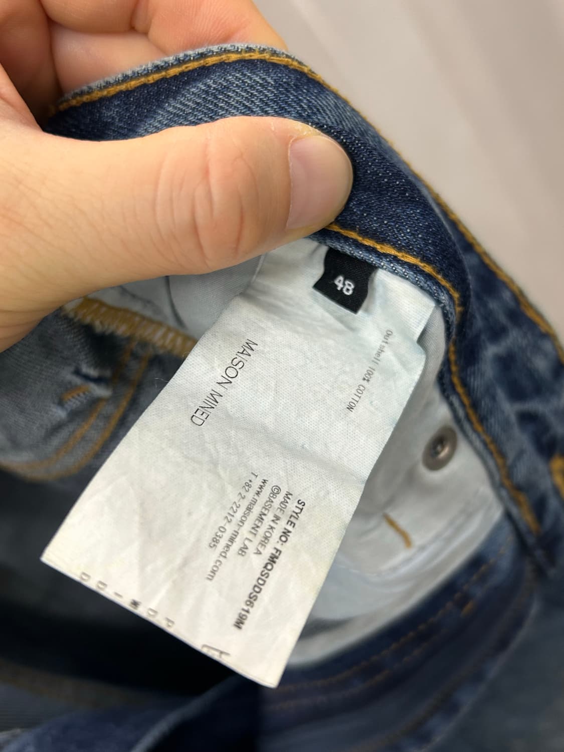 MAISON MINED 데님 청바지 상품이미지8