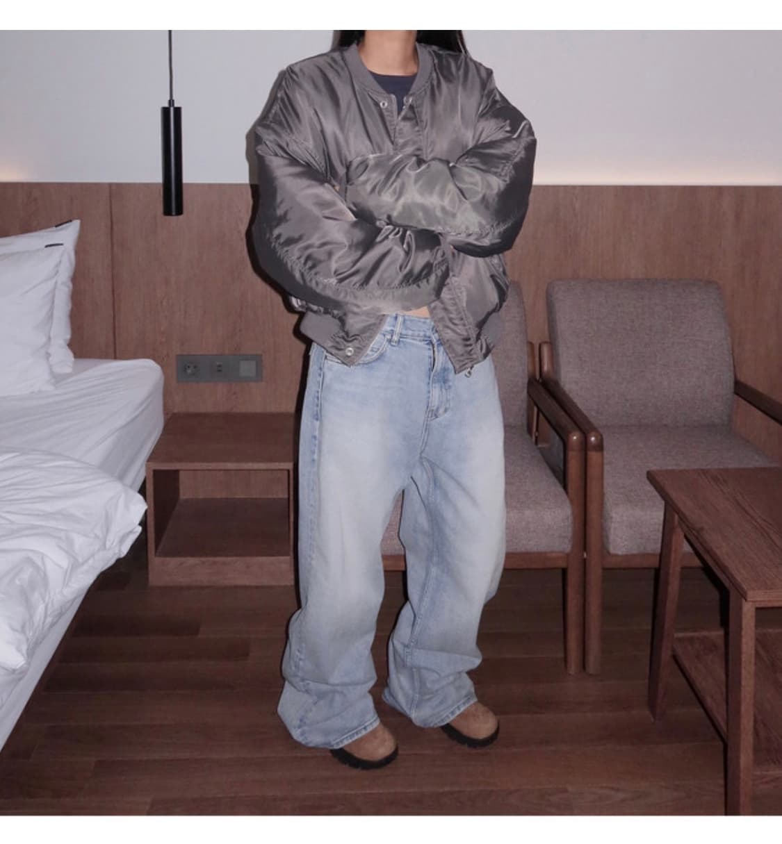 낫띵인커먼 항공점퍼 ma-1 (카키) 상품이미지2