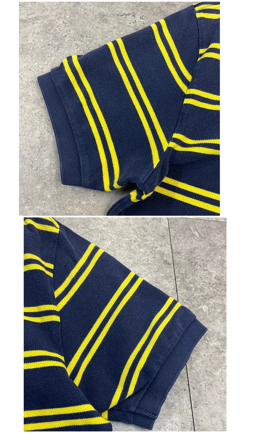 폴로 랄프로렌 스트라이프 반팔 카라티 네이비 L #csz3398  상품이미지6