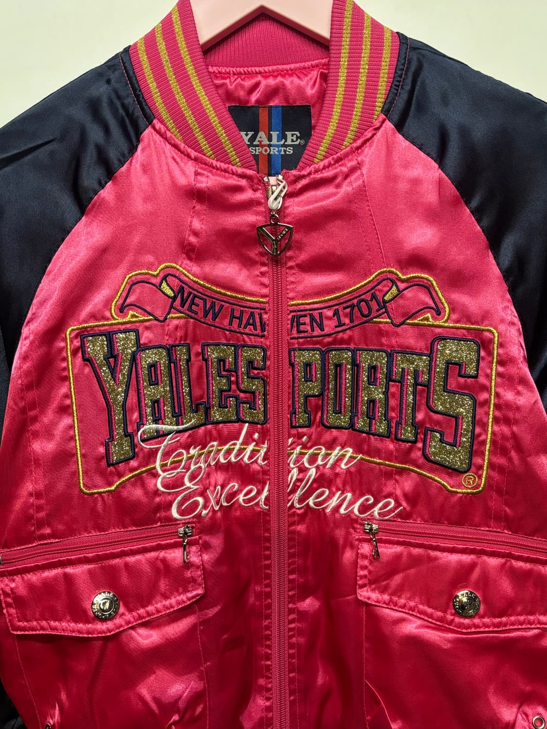 YALE 예일 핑크 점퍼 상품이미지2