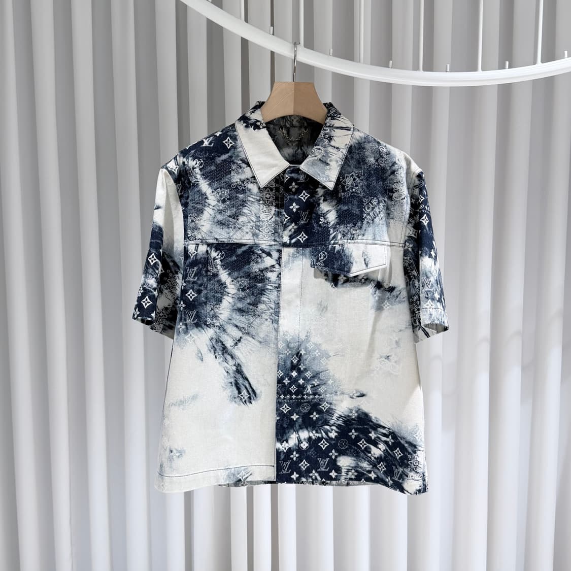 (A+/L,32) / 루이비통 모노그램 반다나  데님 인디고 셋업 상품이미지2