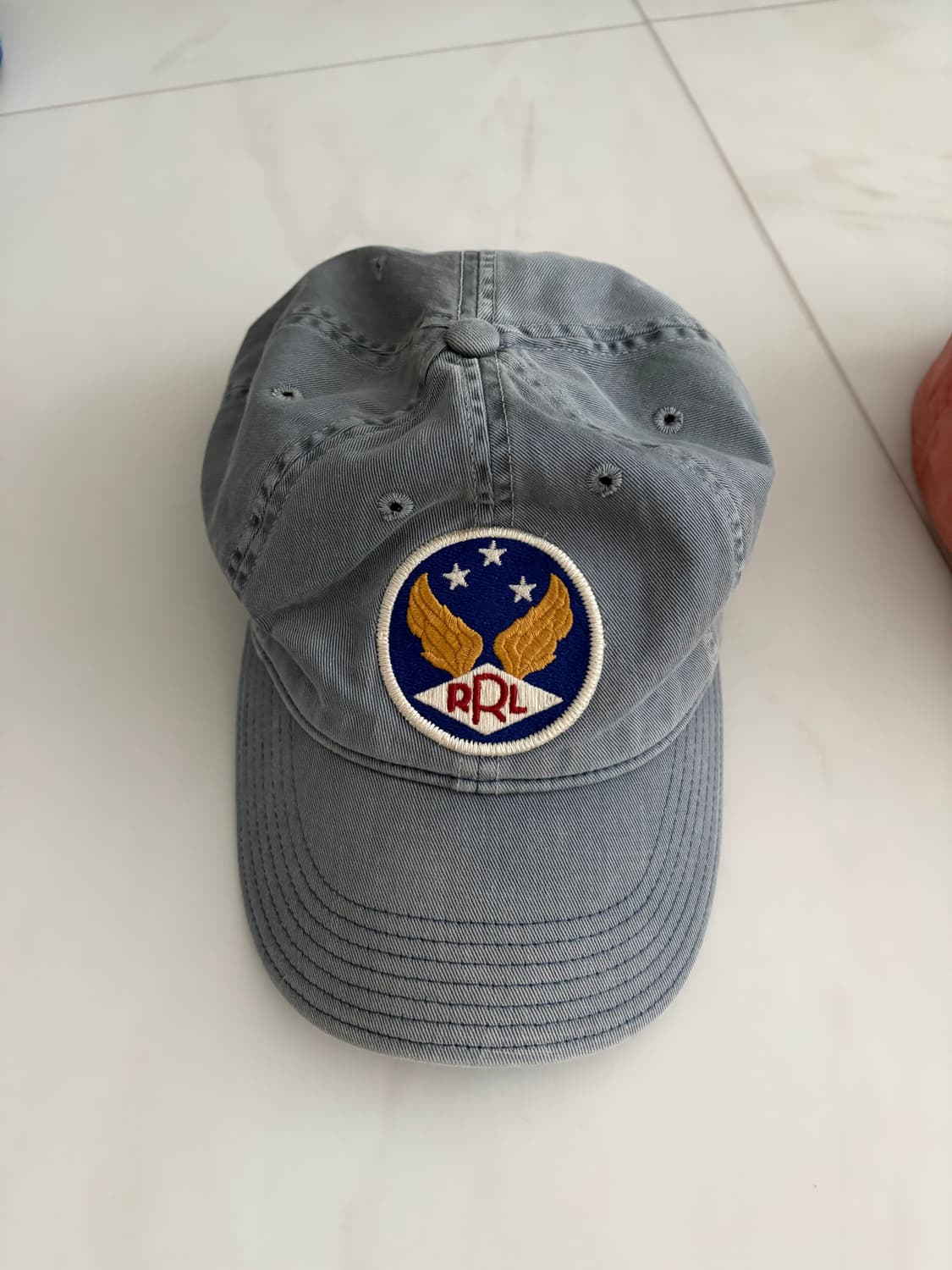 rrl 윙 로고 볼캡 블루 상품이미지1