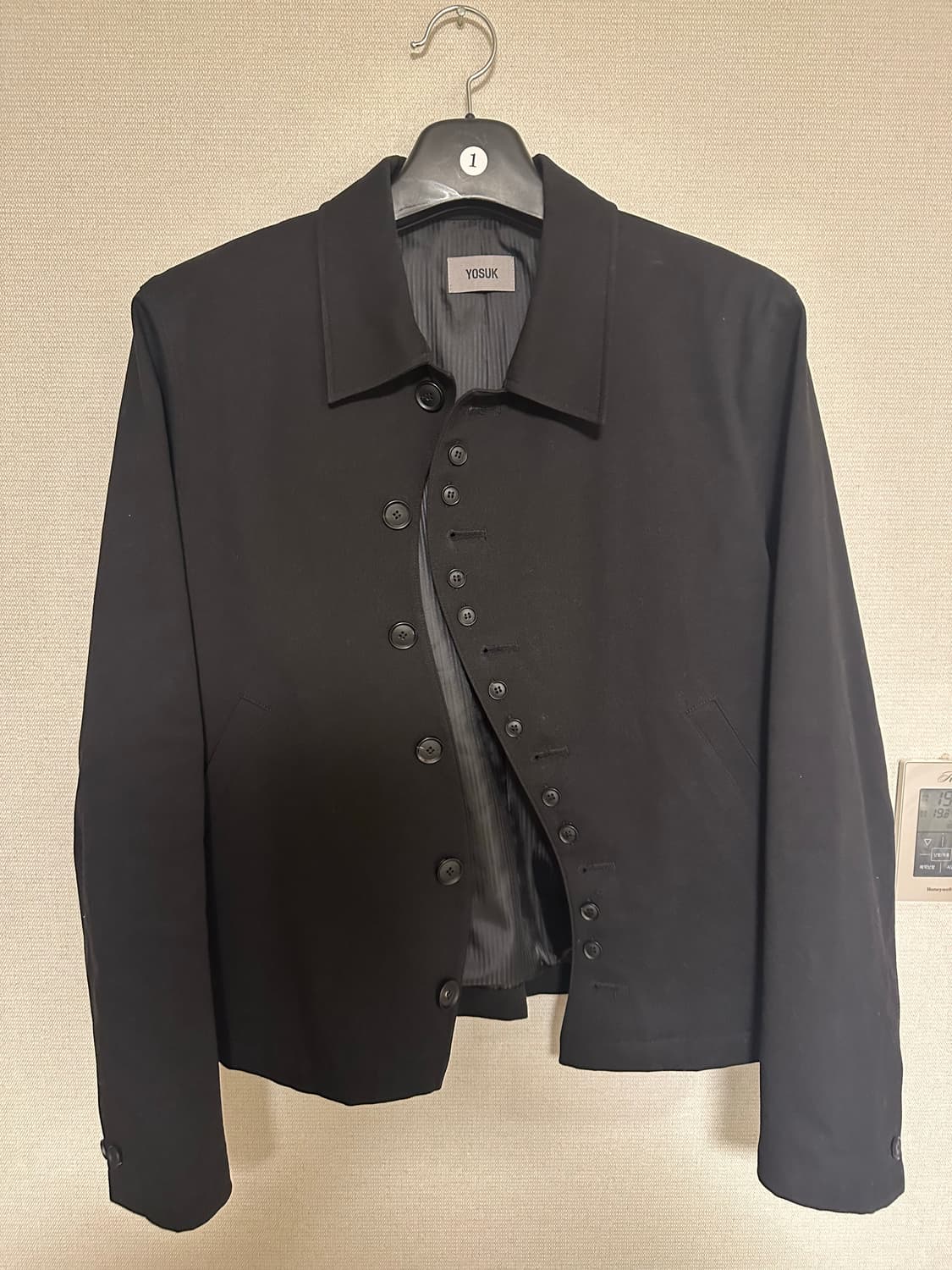 요석 s button 자켓 블랙 1사이즈 상품이미지1