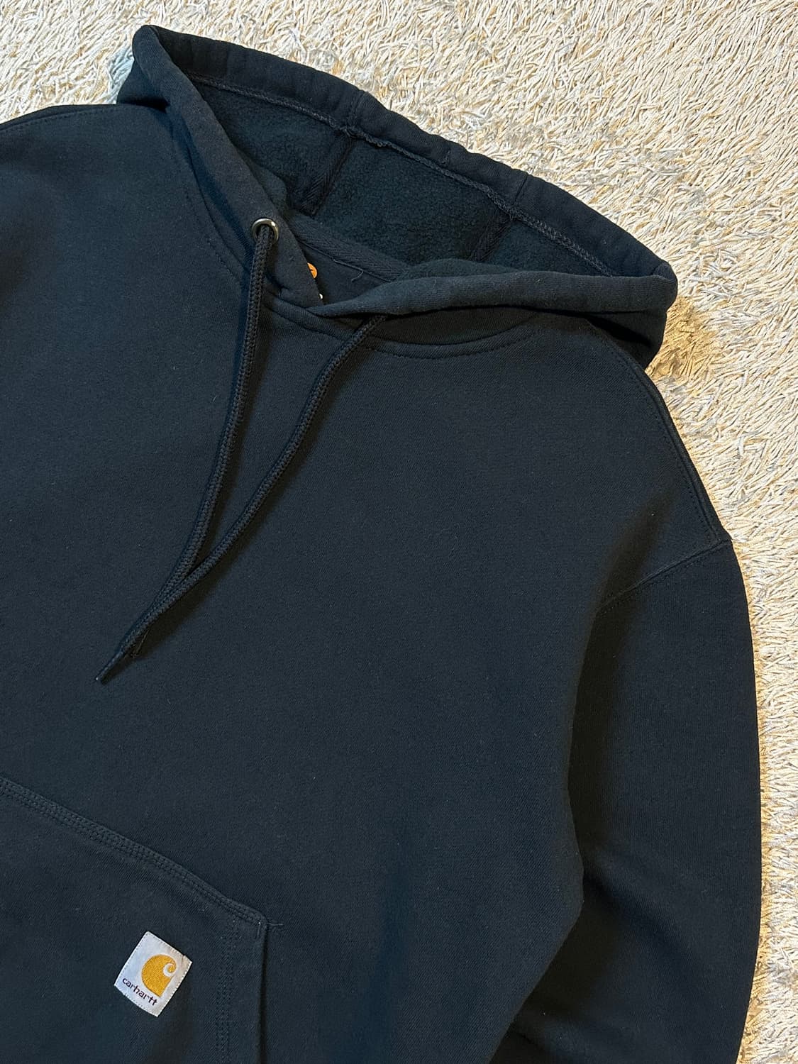 칼하트 CARHARTT 미드웨이트 오리지널핏 기모 후드티 블랙 상품이미지2