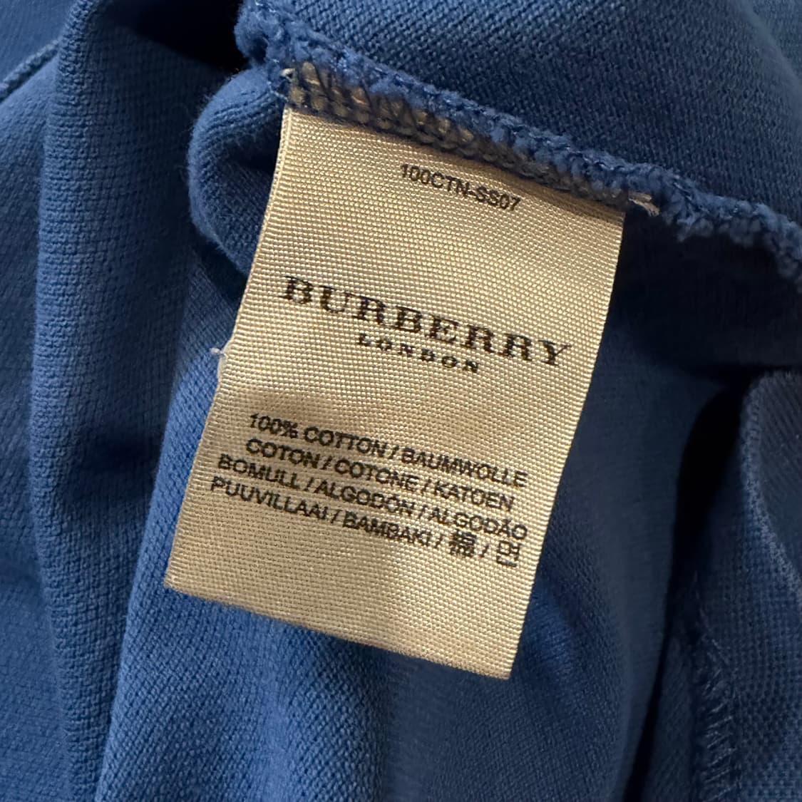 버버리 런던 잉글랜드 긴팔 폴로 셔츠 상품이미지3