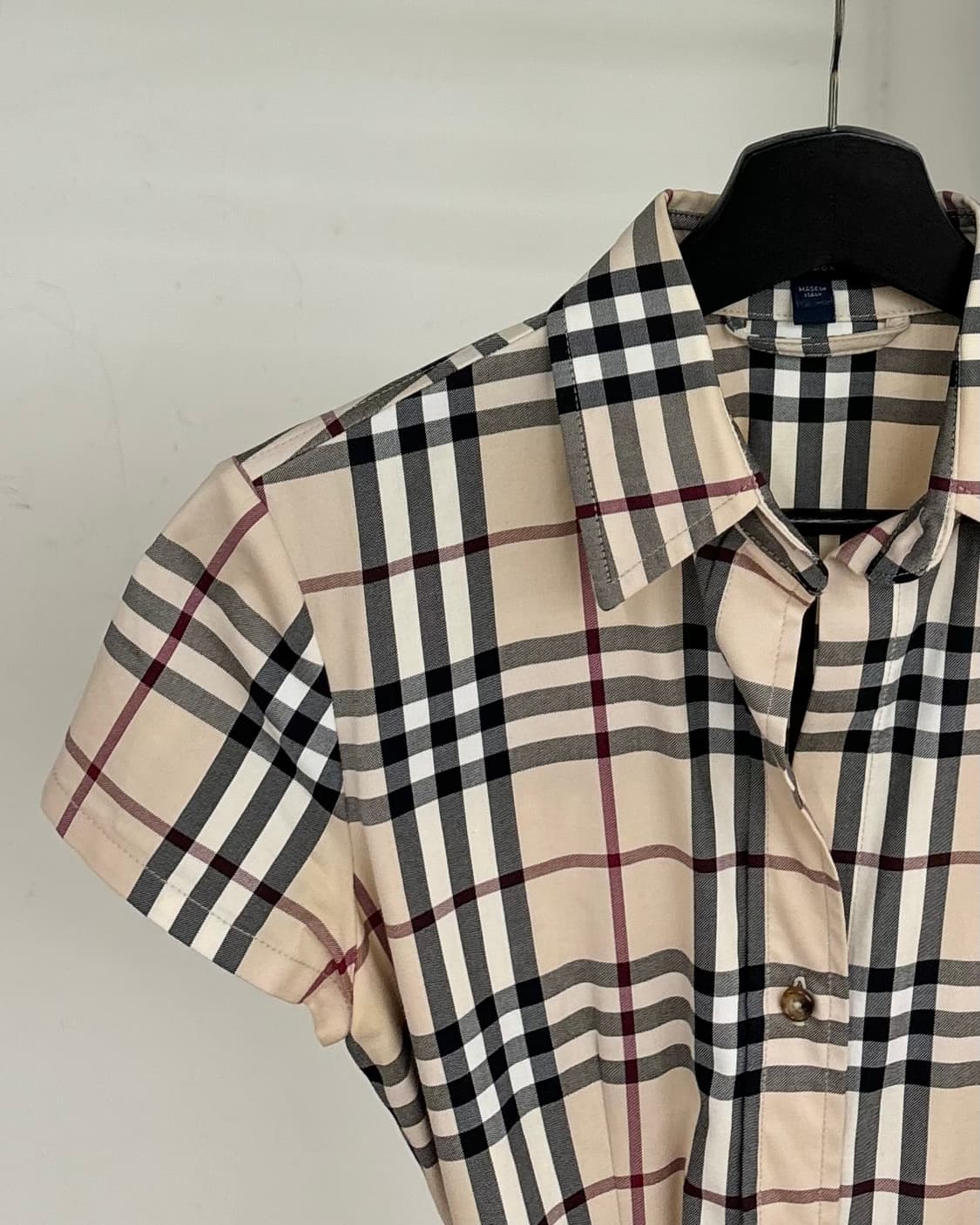 버버리 노바 체크 셔츠 반팔 원피스 상품이미지3