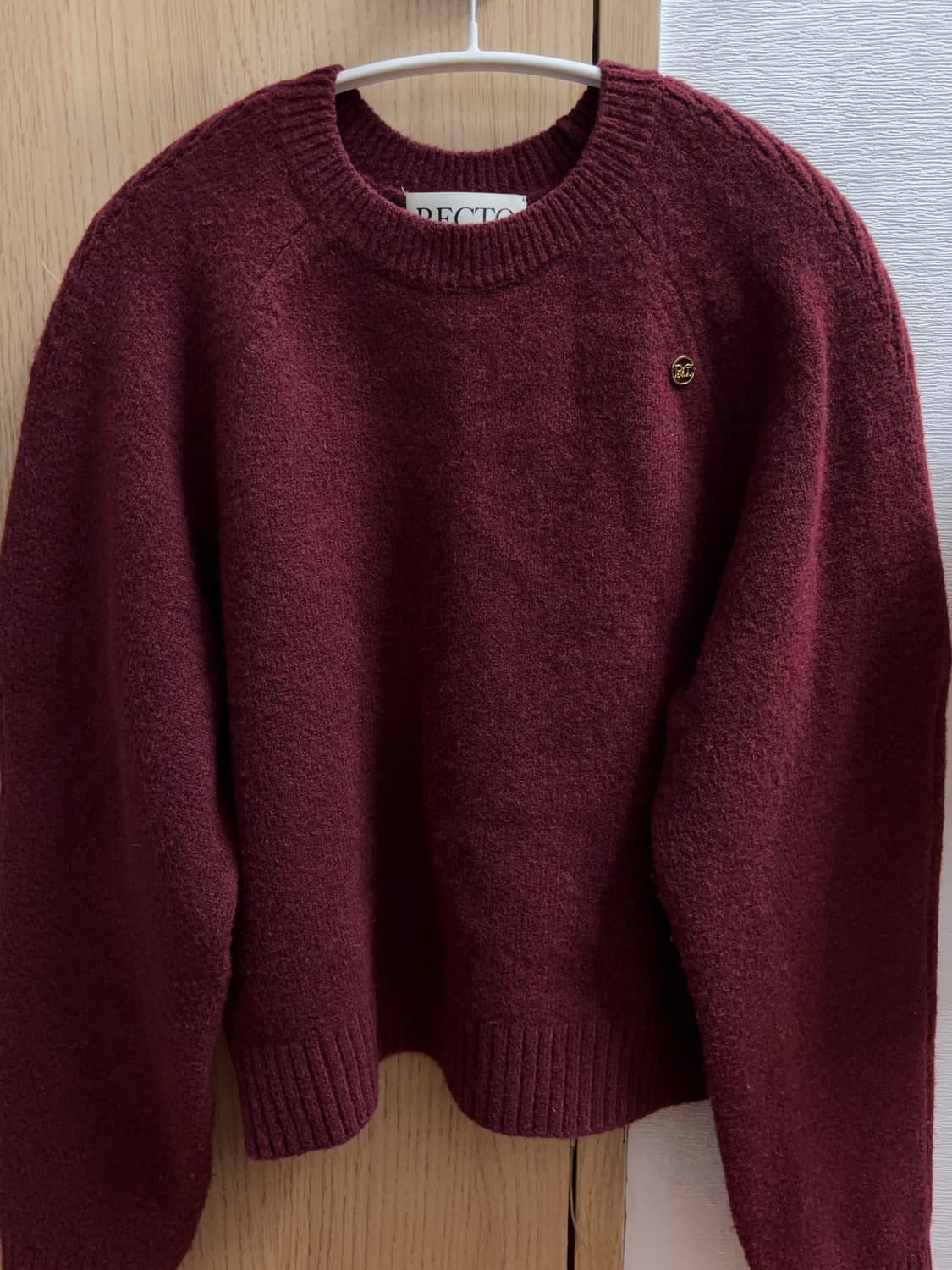 렉토 버건디 니트 s 상품이미지1