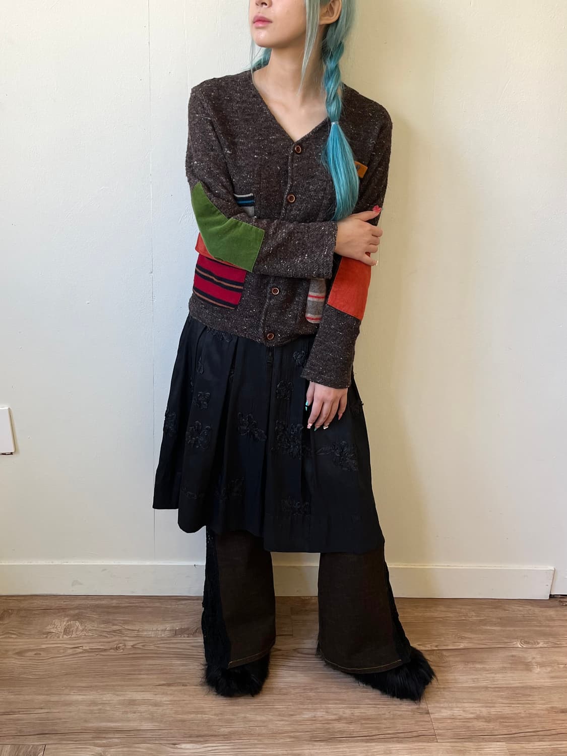 GO SLOW CARAVAN 패치워크 가디건 상품이미지7