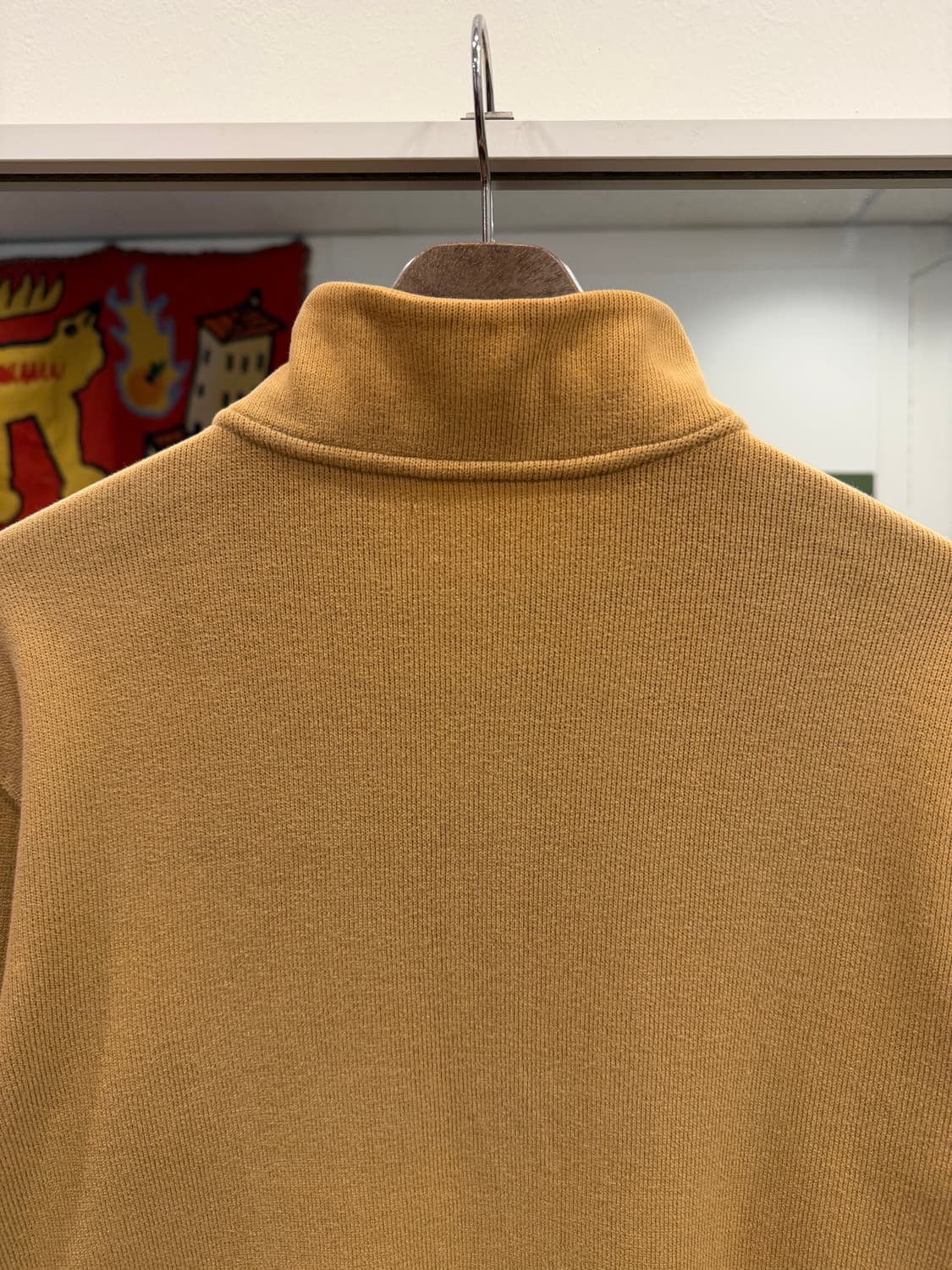 Polo RL 폴로 랄프로렌 하프넥 쿼터 집업 니트 (beige) 상품이미지5