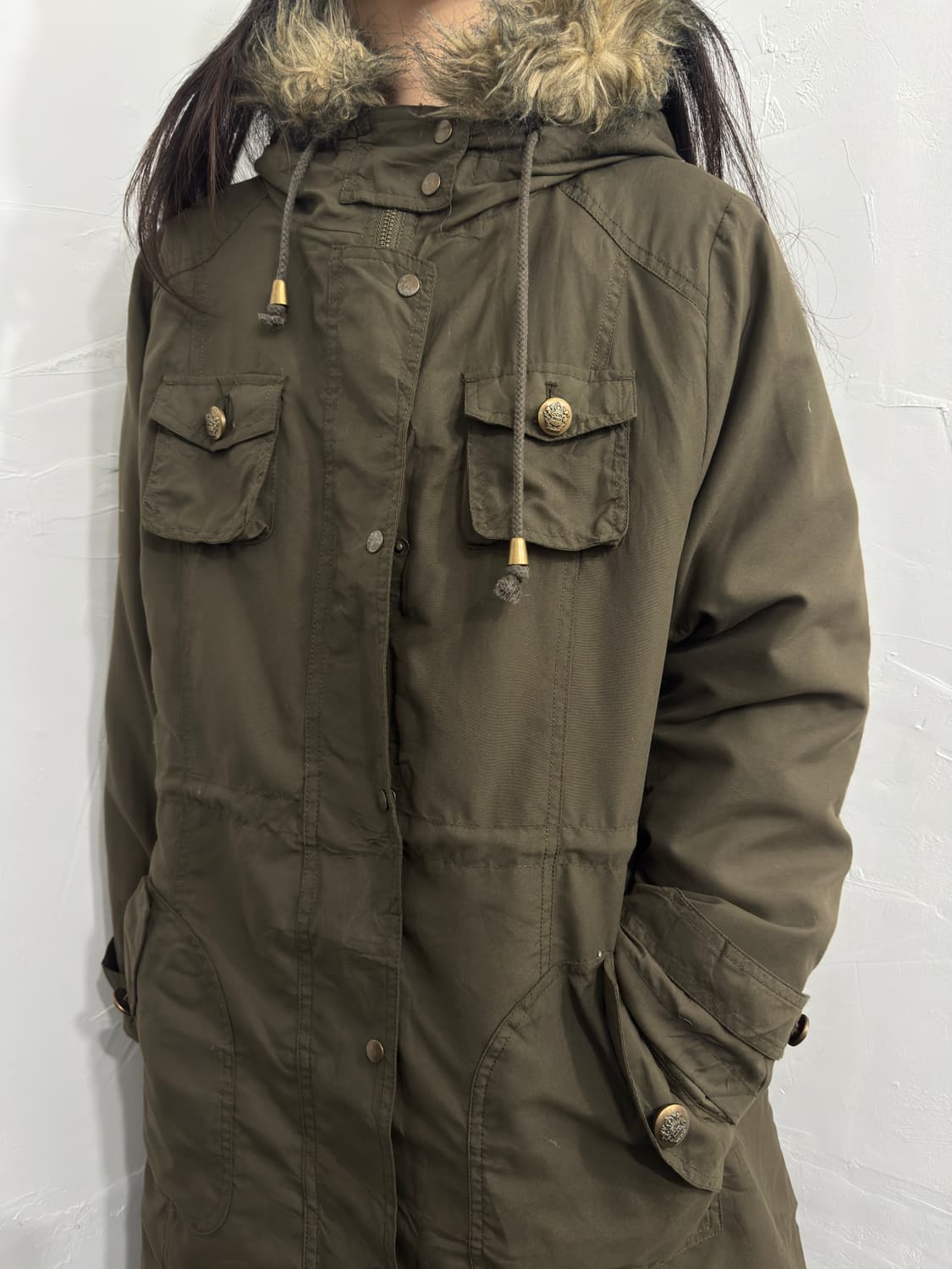 cpa fur detail hood jacket 상품이미지3