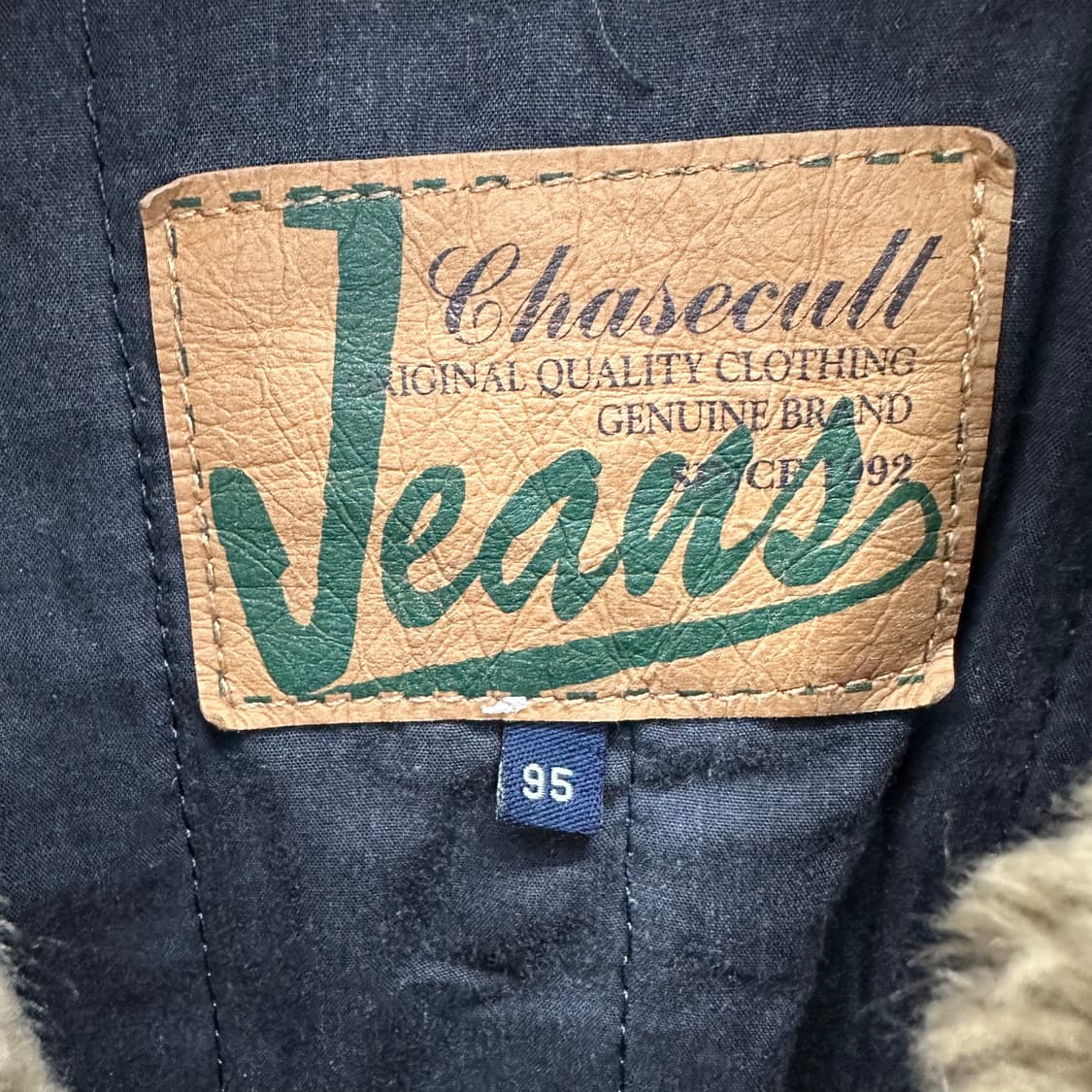 95 y2k 남자 누빔 워싱 데님 트러커 자켓 상품이미지4