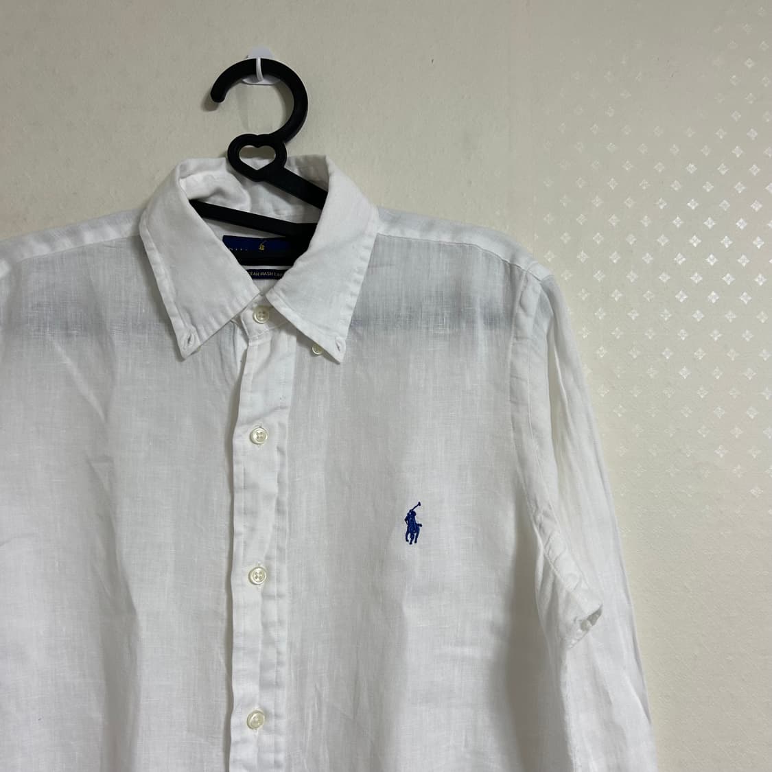 폴로 랄프로렌 신형 린넨 셔츠 화이트 XS  상품이미지5