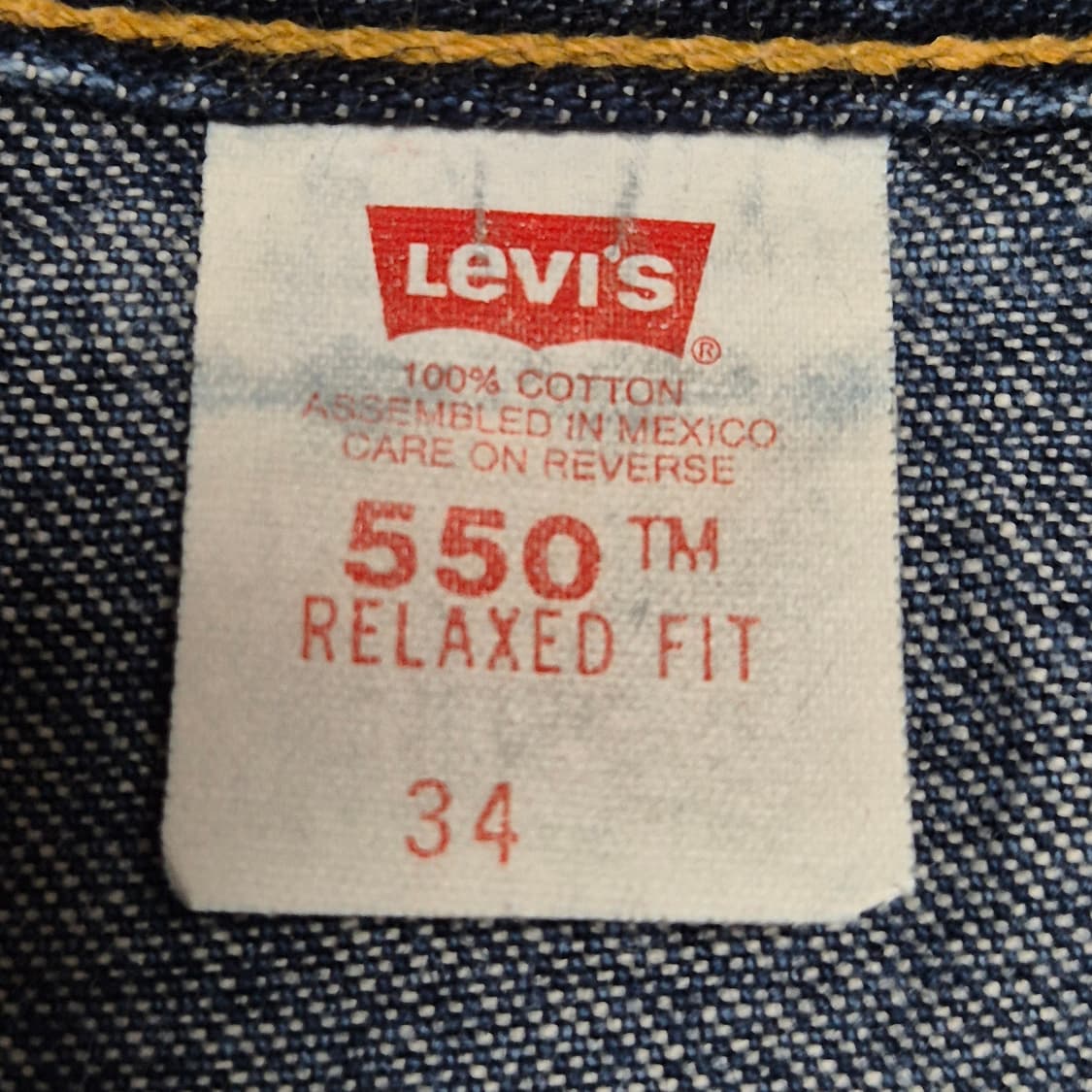 [34]90s MEXICO Made 리바이스 550 하프 -515 상품이미지4
