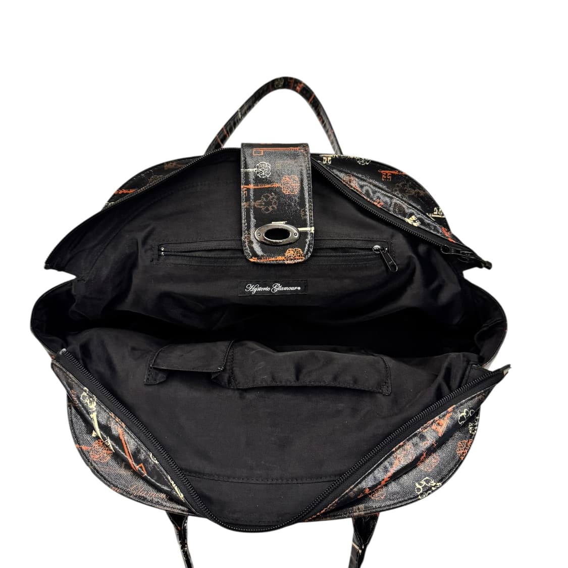 히스테릭글래머 PVC 키패턴 숄더백 블랙 상품이미지8