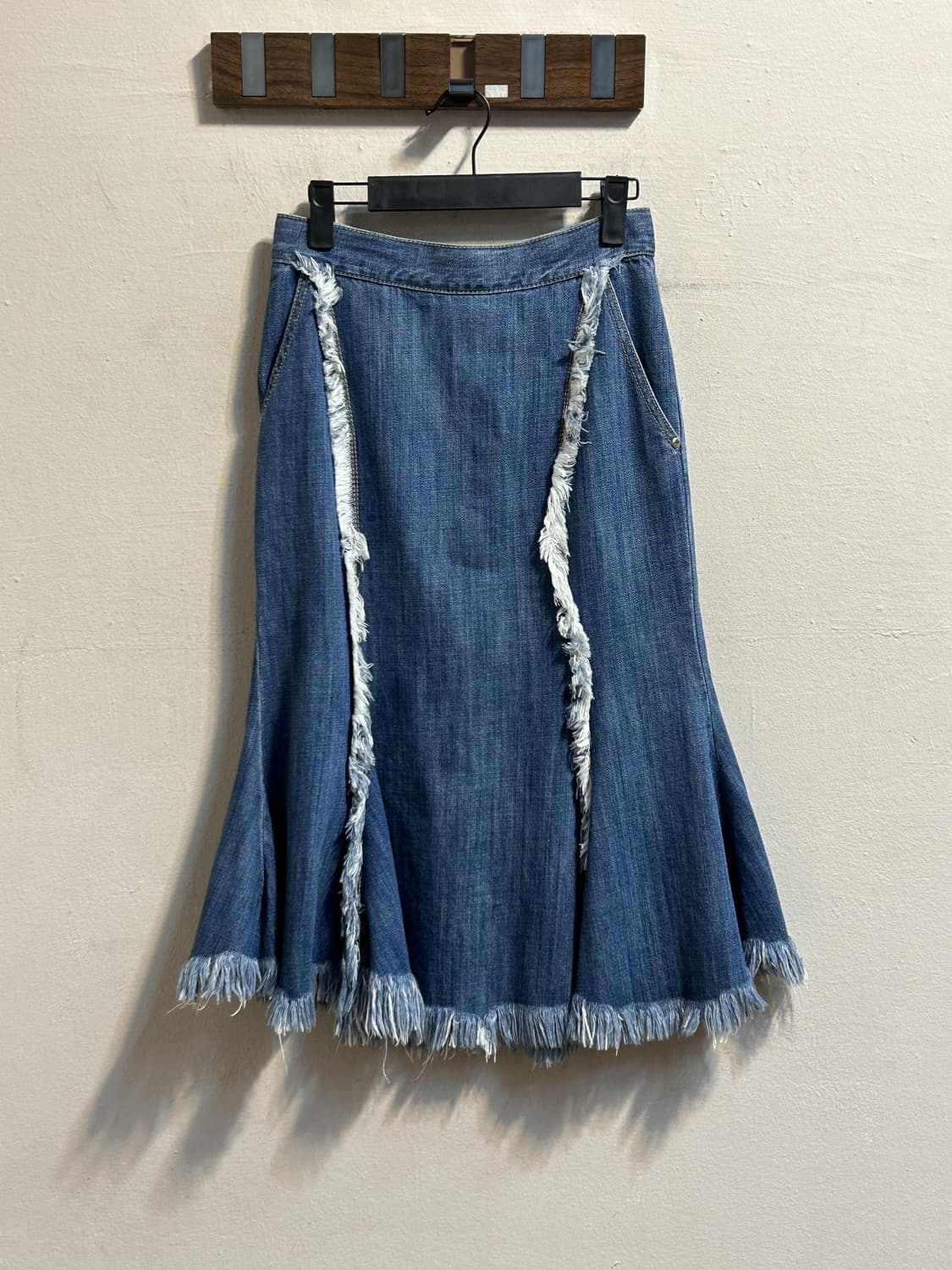 비비안 웨스트우드 앵글로매니아 컷오프 데님 머메이드 스커트 상품이미지5