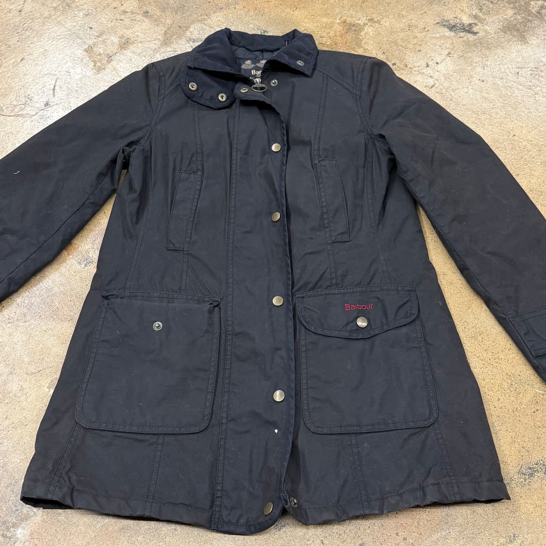 [정품] 바버 블랙 왁스 코튼 자켓 b19 상품이미지3