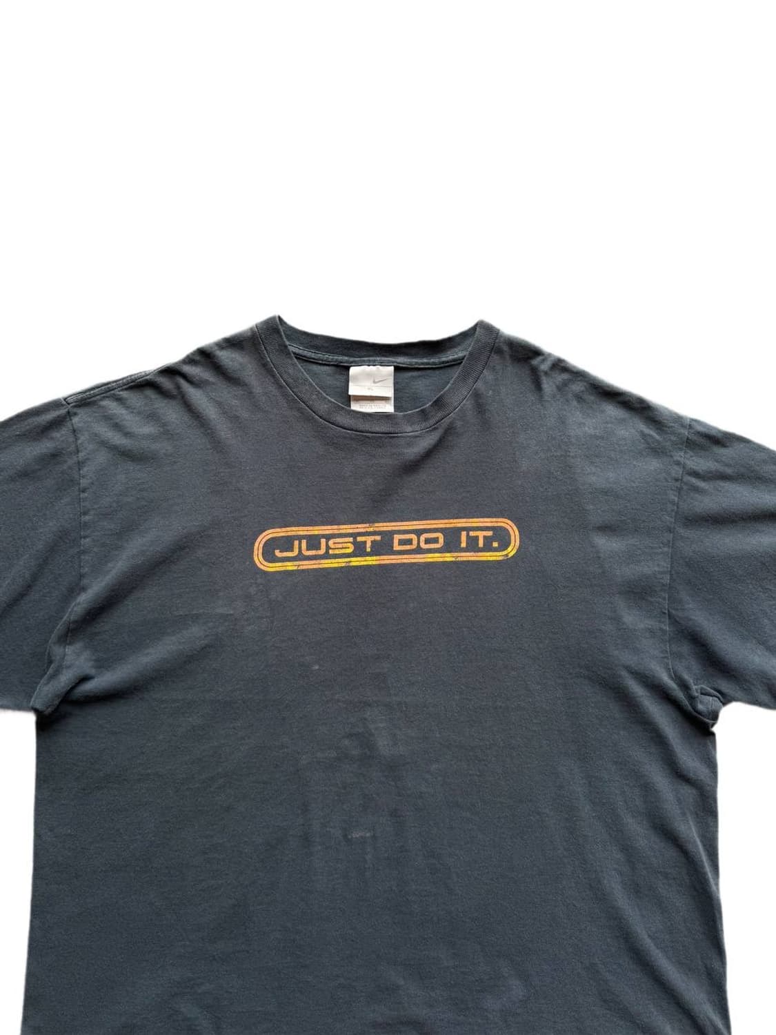 Mid 00s 나이키 Just do it 블랙 페이디드 티셔츠 상품이미지3