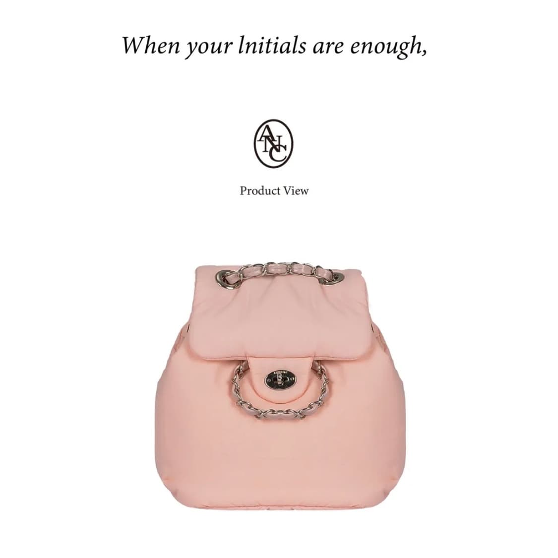 아노에틱 클래식 패딩 백팩 핑크 상품이미지2