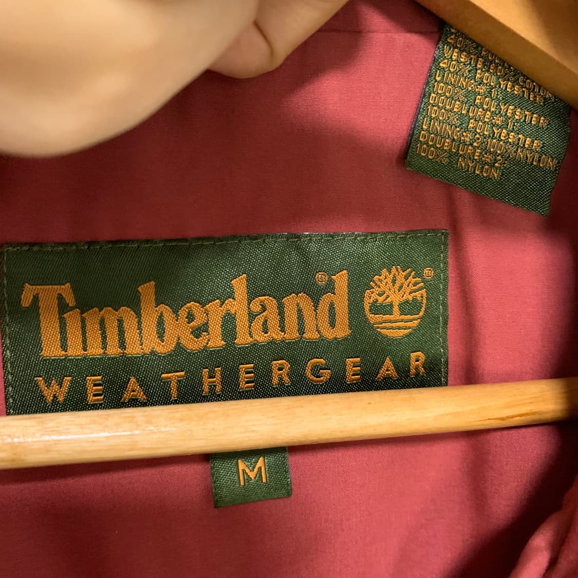 팀버랜드 레드 브라운 바람막이 자켓 빈티지 M 상품이미지7