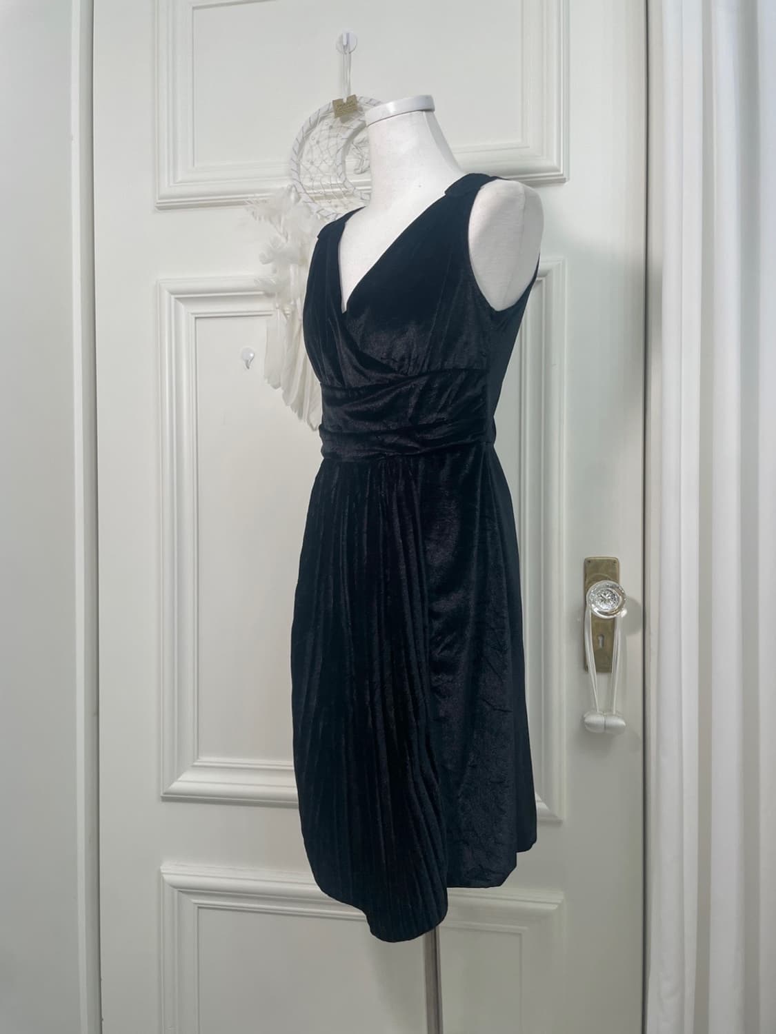 black velvet shirring pleats lovely opc 상품이미지2