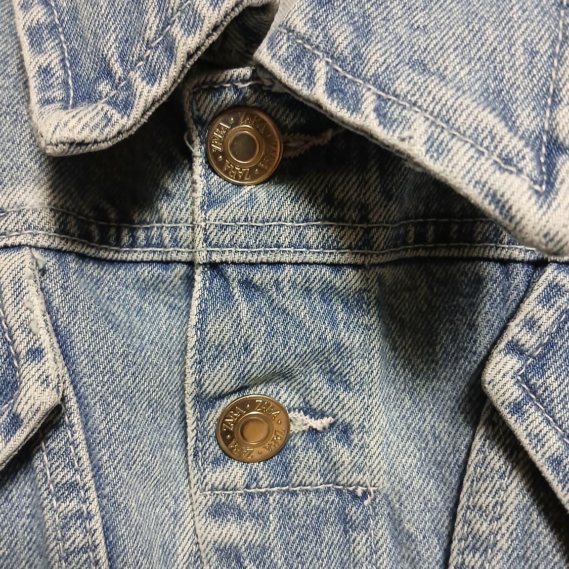 Zara 자라 볼레로 데님 청자켓 상품이미지5