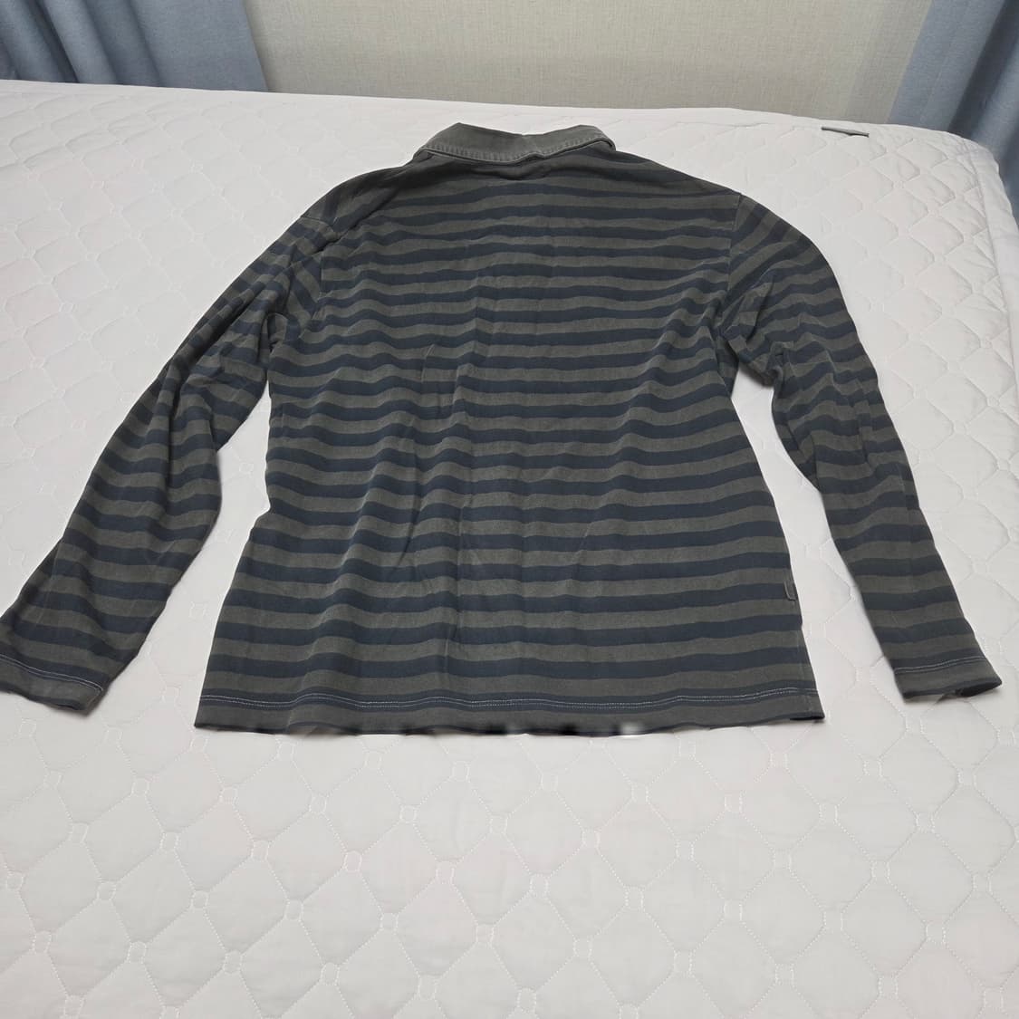 해칭룸 롱슬리브 VTG 스트라이프 폴로 티 Dyed Blue 3 상품이미지7