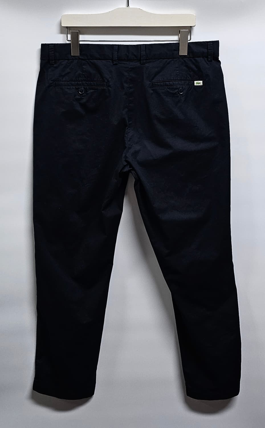 라코스테 테이퍼드핏 블랙 면바지 48 (34-35) 상품이미지2