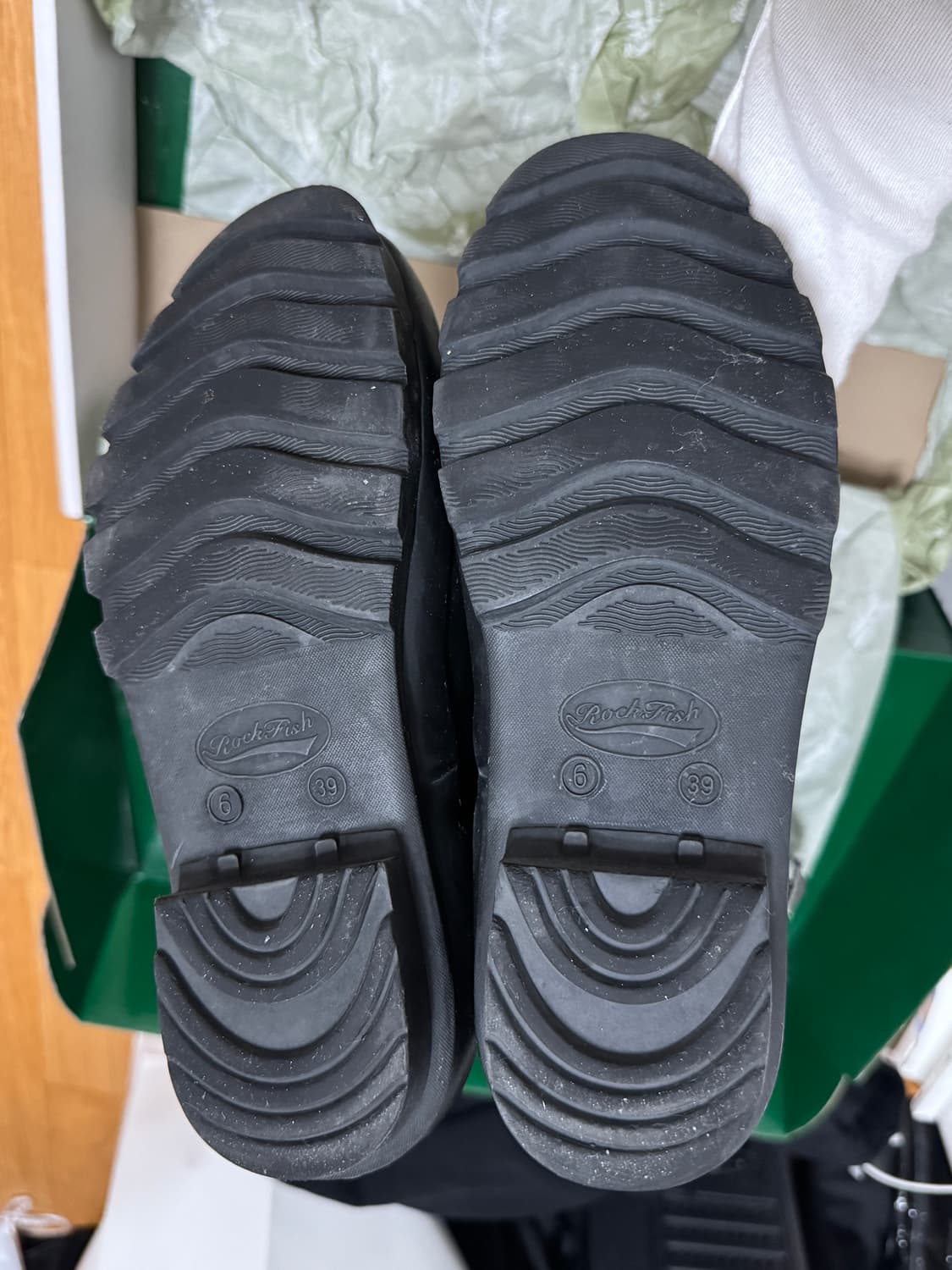 박스ㅇ)락피쉬 웨더웨어 롱 레인부츠 블랙 UK6(245) 상품이미지5