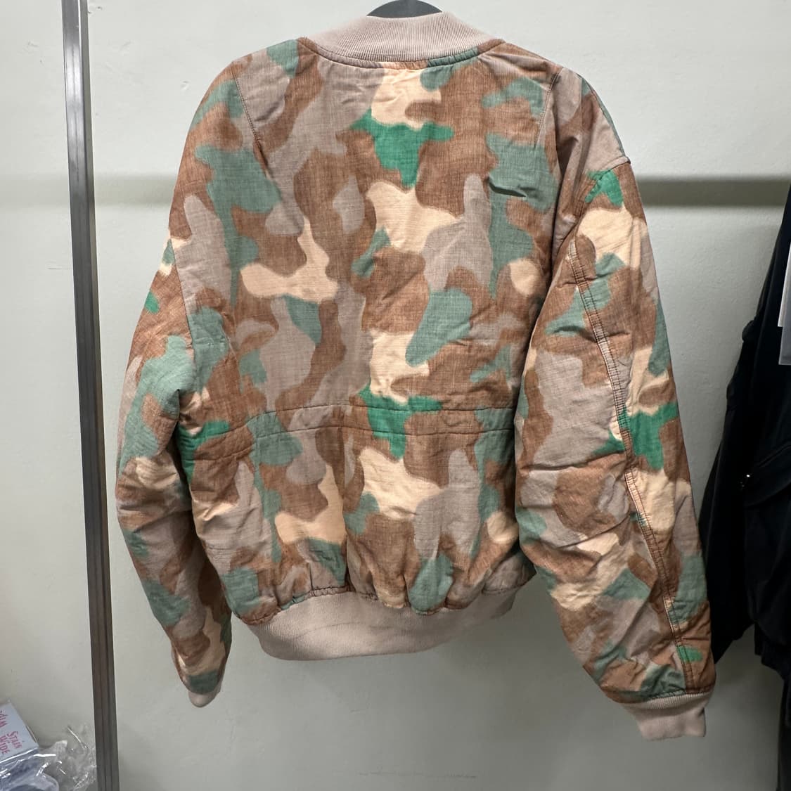 아크네 봄버 자켓 오렌지 그린 L 상품이미지4