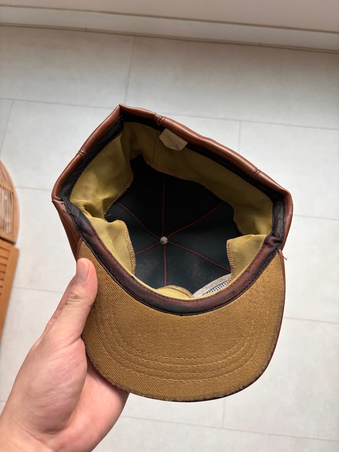 70–80s Vintage Grain Leather Rodeo Cap 상품이미지6