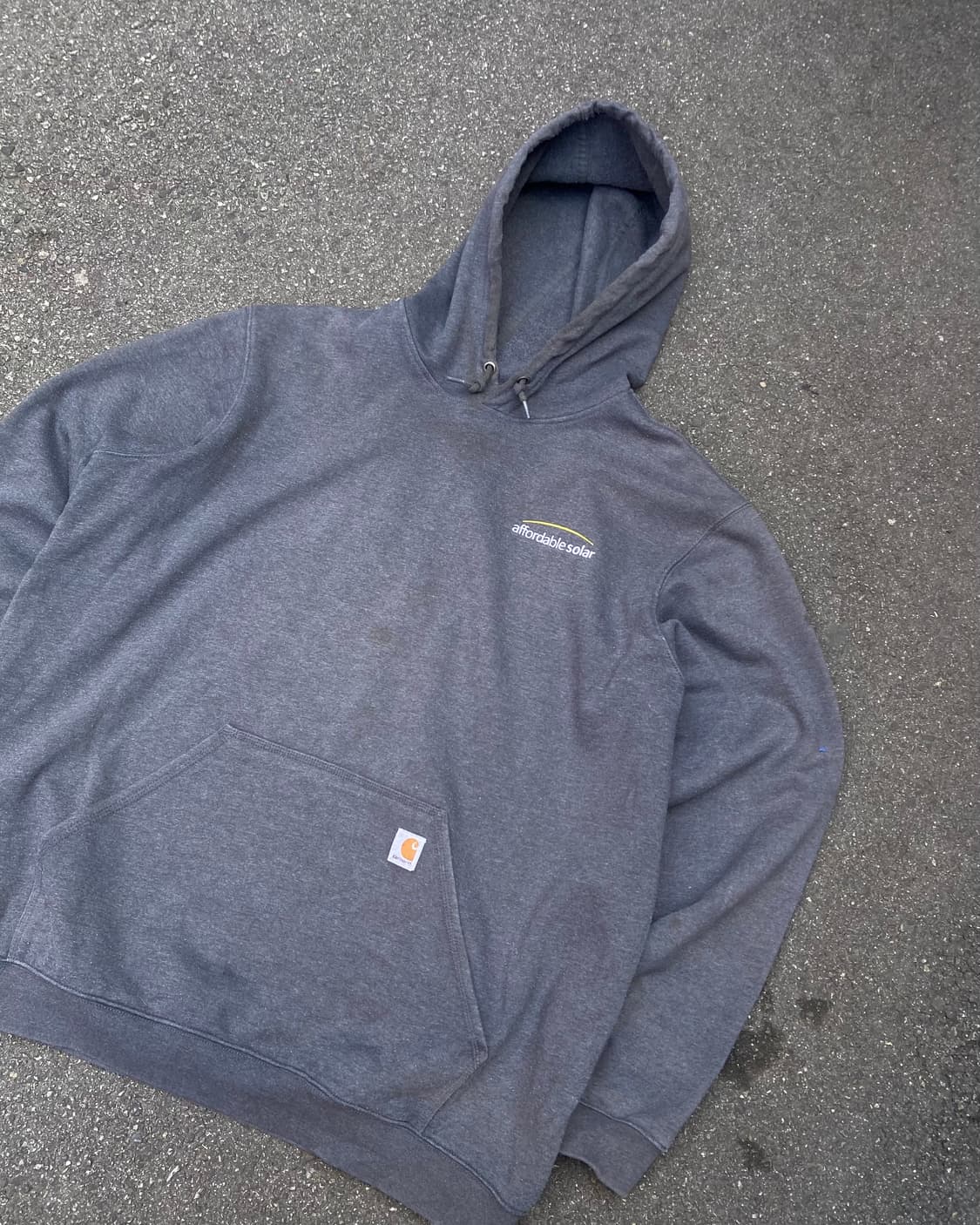 실측 3XL) 칼하트 루즈핏 챠콜그레이 후드 상품이미지2